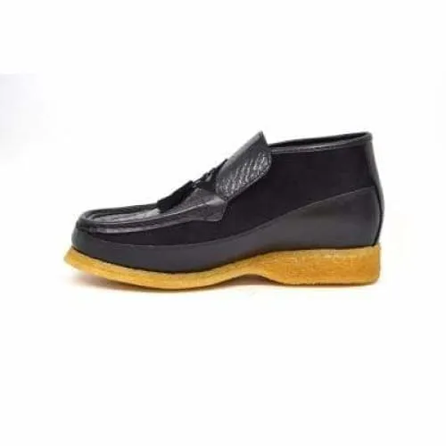 British Walkers Classic Limited Edition Men's Custom Made Black Snake Leather
