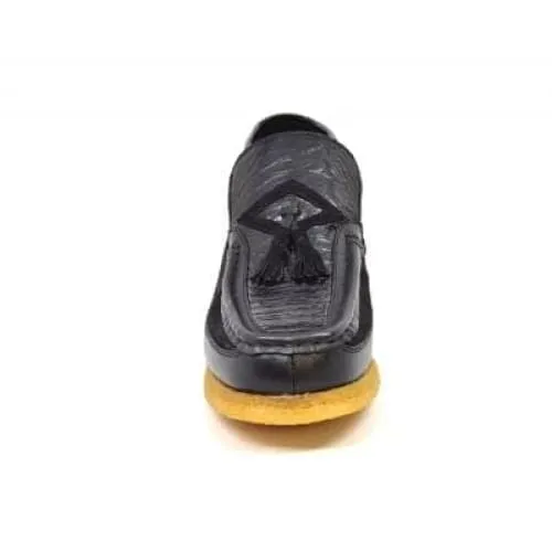 British Walkers Classic Limited Edition Men's Custom Made Black Snake Leather