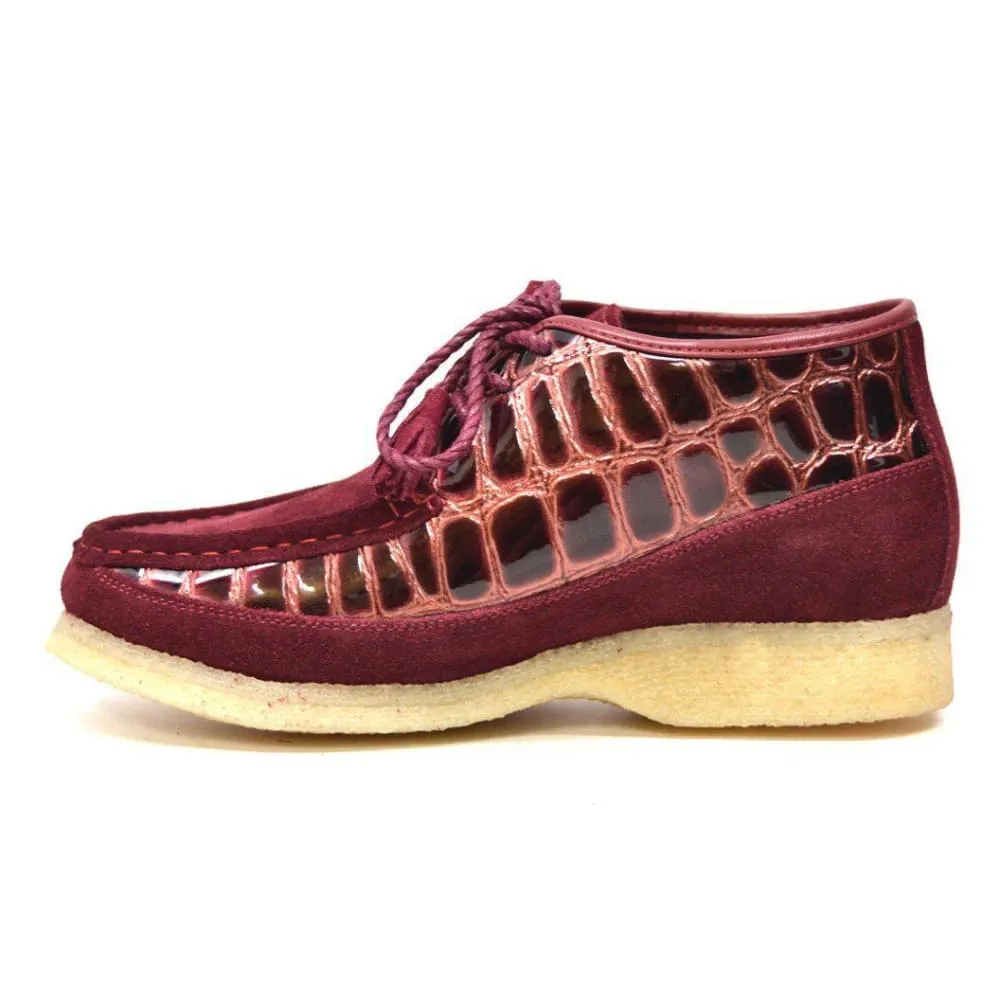 British Walkers Knicks Croc Men's Crocodile Leather and Suede