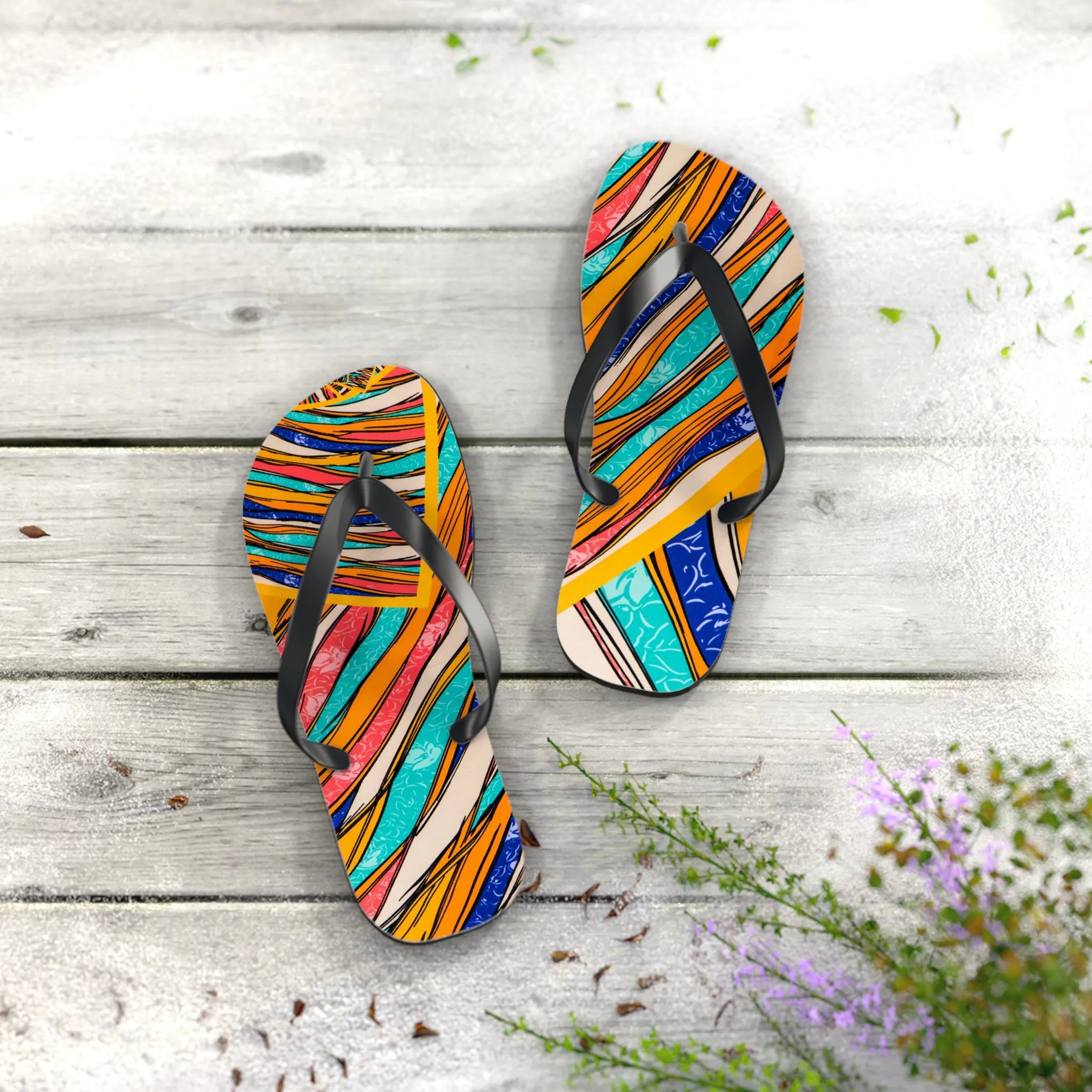 Color Brushstroke - Inovax Flip Flops