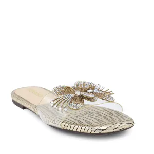 Golden Formal Slipper 042070