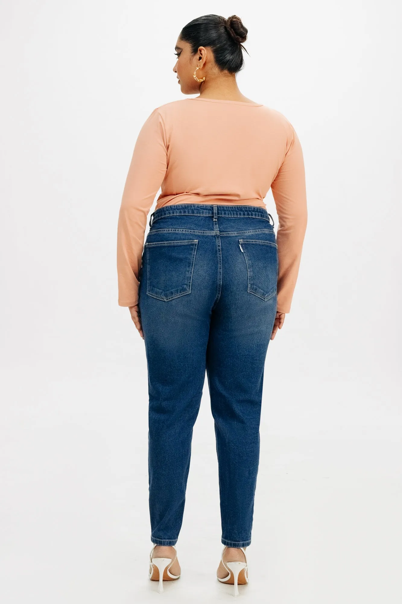 Mid Dark Skinny Jeans