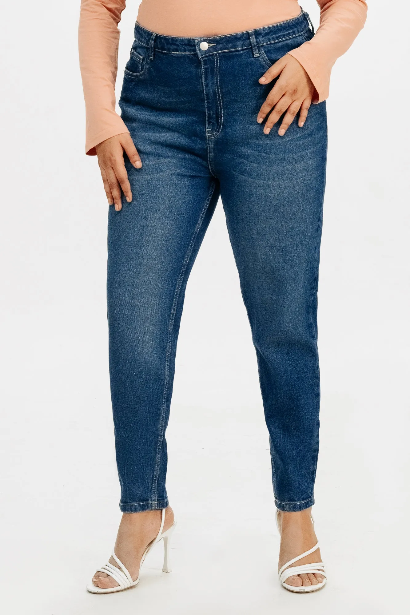 Mid Dark Skinny Jeans