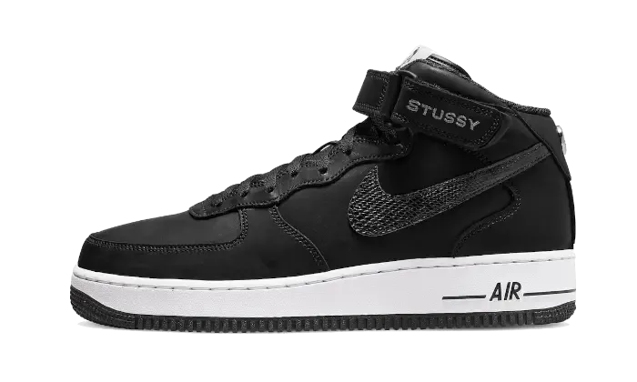 Nike Air Force 1 Mid Stussy All Black