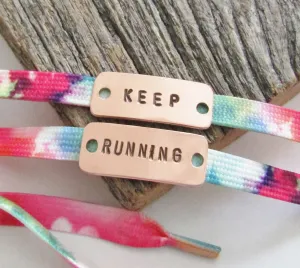 Personalized Shoe Tag Marathon Jewelry Half Marathon Shoe Clip Inspirational Shoe Lace Tag Motivational Quote Metal Running Shoe Tag I Run 4