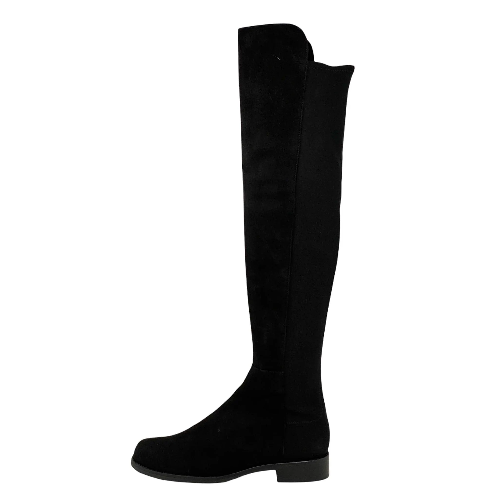 Stuart Weitzman Black Suede 5050 Boots 37.5