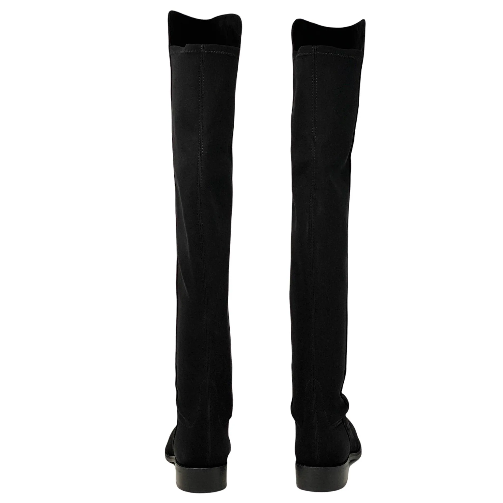 Stuart Weitzman Black Suede 5050 Boots 37.5