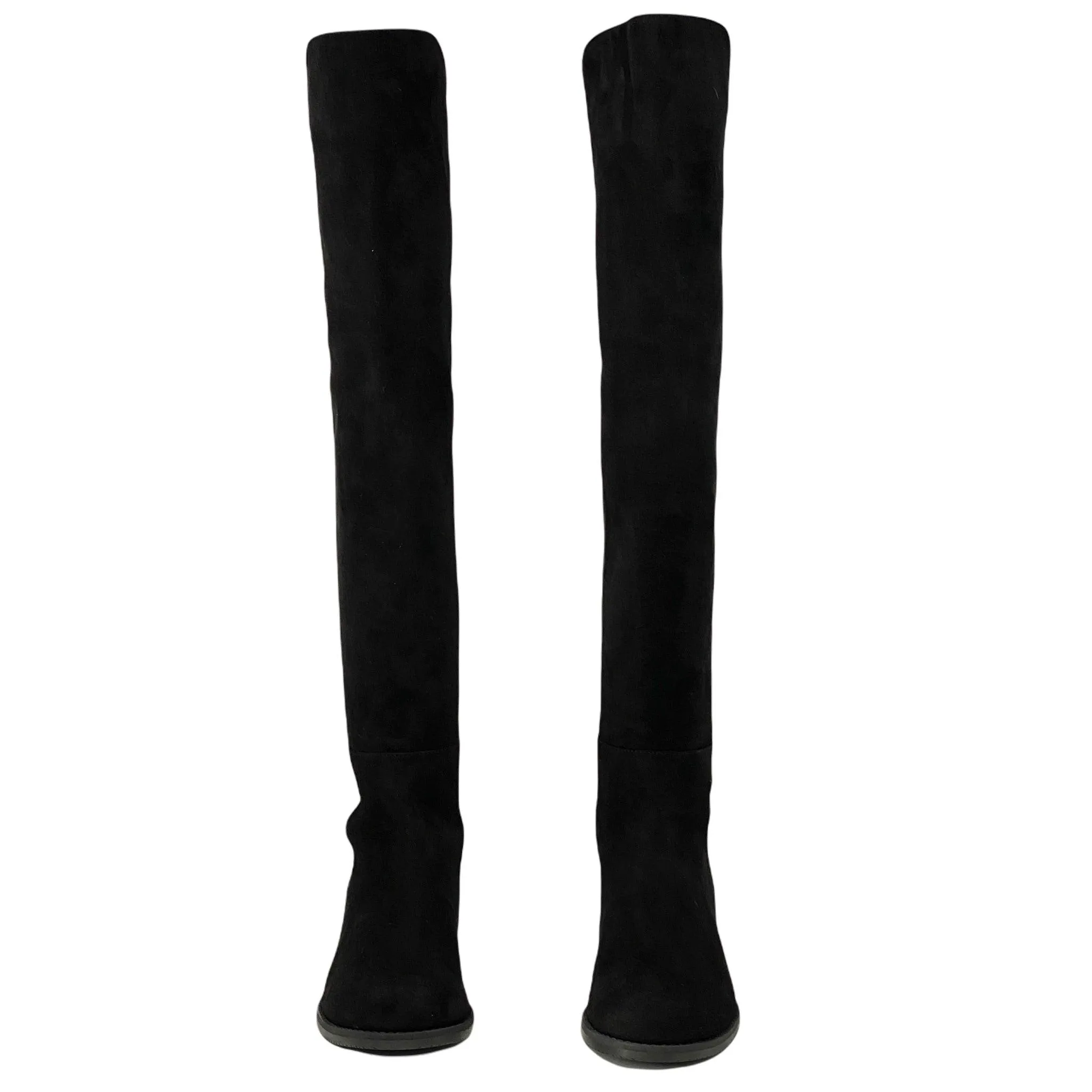 Stuart Weitzman Black Suede 5050 Boots 37.5